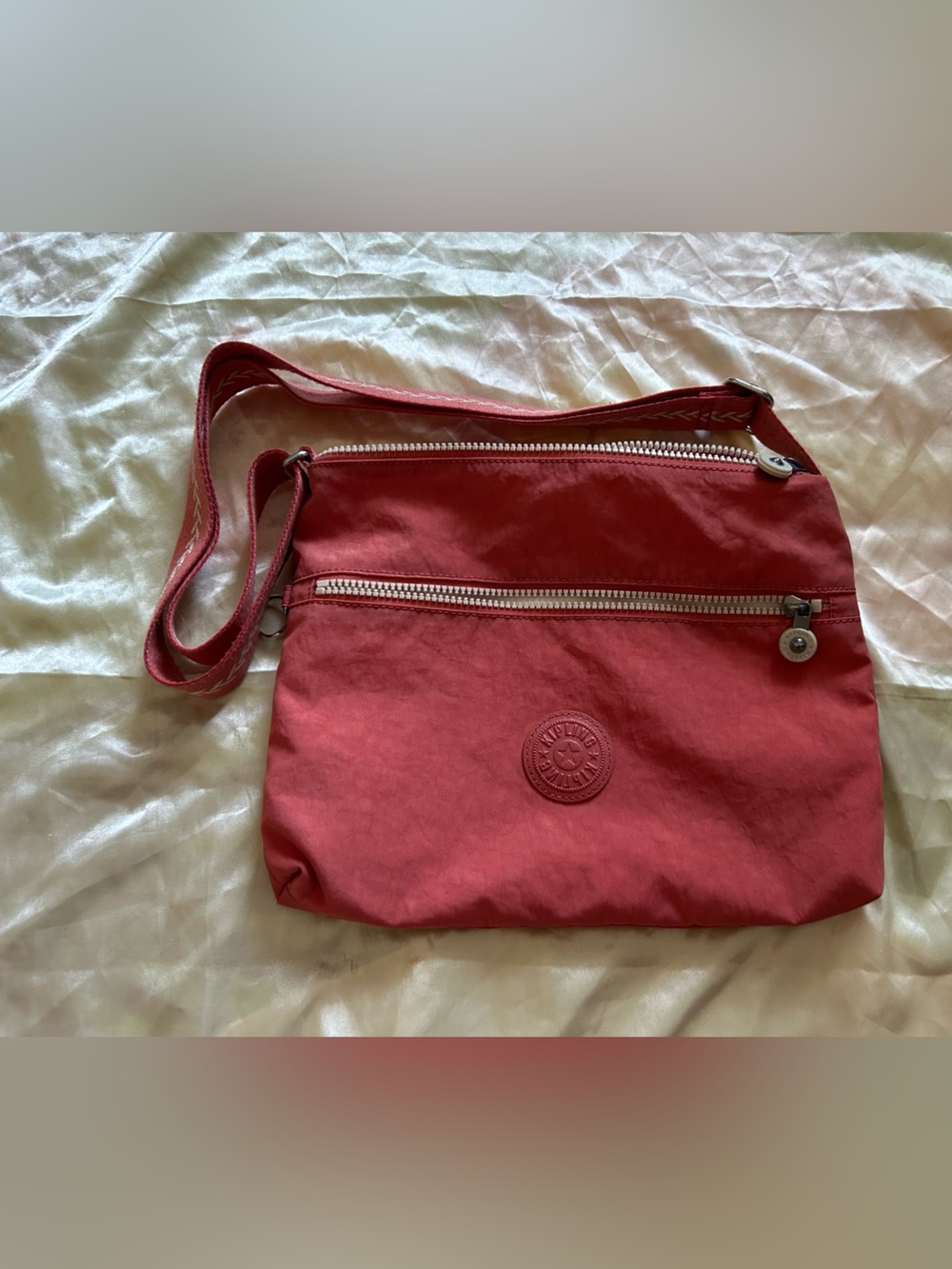 Coral Kipling Crossbody Bag